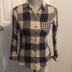 Anthropologie Button down flanel
